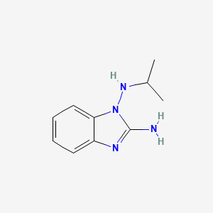 molecular formula C10H14N4 B574180 N1-Isopropyl-1H-benzo[d]imidazole-1,2-diamine CAS No. 171082-84-1