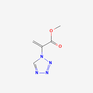 molecular formula C5H6N4O2 B574185 Methyl 2-(1H-tetrazol-1-yl)prop-2-enoate CAS No. 193006-40-5
