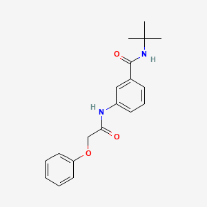 molecular formula C19H22N2O3 B5741852 N-(tert-butyl)-3-[(phenoxyacetyl)amino]benzamide 