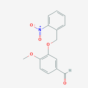 molecular formula C15H13NO5 B5741854 4-methoxy-3-[(2-nitrobenzyl)oxy]benzaldehyde CAS No. 341942-10-7