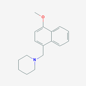 molecular formula C17H21NO B5741869 1-[(4-methoxy-1-naphthyl)methyl]piperidine 