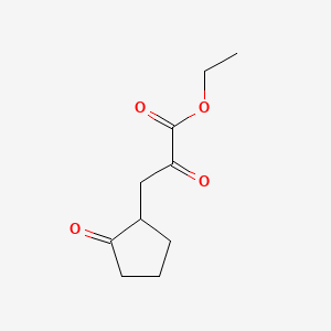 molecular formula C10H14O4 B574187 Ethyl 2-oxo-3-(2-oxocyclopentyl)propanoate CAS No. 175157-15-0