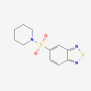 molecular formula C11H13N3O2S2 B5741873 5-(1-piperidinylsulfonyl)-2,1,3-benzothiadiazole 