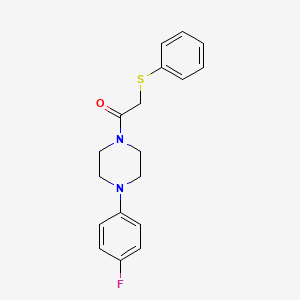 molecular formula C18H19FN2OS B5741878 1-(4-fluorophenyl)-4-[(phenylthio)acetyl]piperazine 