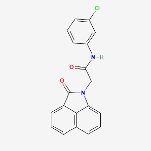 molecular formula C19H13ClN2O2 B5741925 N-(3-chlorophenyl)-2-(2-oxobenzo[cd]indol-1(2H)-yl)acetamide 