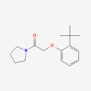 molecular formula C16H23NO2 B5741947 1-[(2-tert-butylphenoxy)acetyl]pyrrolidine 