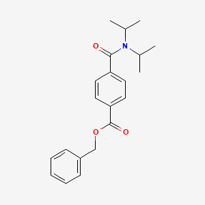 molecular formula C21H25NO3 B5741964 benzyl 4-[(diisopropylamino)carbonyl]benzoate 