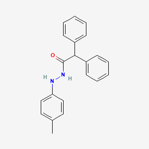molecular formula C21H20N2O B5741979 N'-(4-methylphenyl)-2,2-diphenylacetohydrazide 