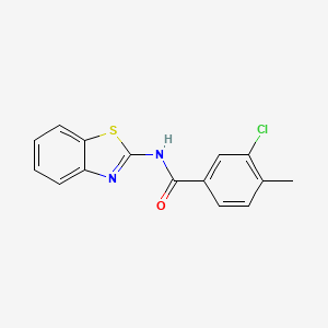 N-1,3-benzothiazol-2-yl-3-chloro-4-methylbenzamide