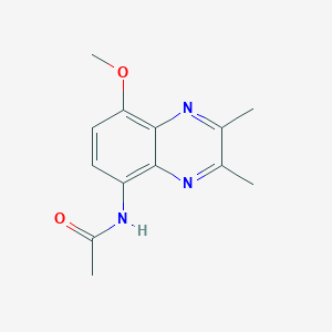 N-(8-methoxy-2,3-dimethyl-5-quinoxalinyl)acetamide