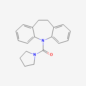 molecular formula C19H20N2O B5742025 5-(1-pyrrolidinylcarbonyl)-10,11-dihydro-5H-dibenzo[b,f]azepine 