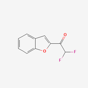 molecular formula C10H6F2O2 B574204 1-(1-Benzofuran-2-yl)-2,2-difluoroethan-1-one CAS No. 181059-88-1