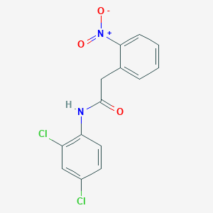 molecular formula C14H10Cl2N2O3 B5742041 N-(2,4-dichlorophenyl)-2-(2-nitrophenyl)acetamide 