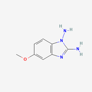 molecular formula C8H10N4O B574205 5-Methoxy-1H-benzo[d]imidazole-1,2-diamine CAS No. 171082-87-4