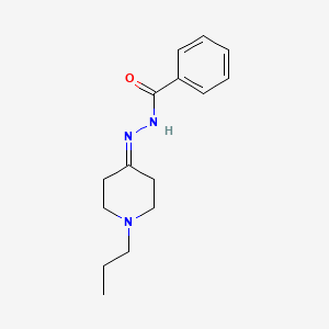 molecular formula C15H21N3O B5742052 N'-(1-propyl-4-piperidinylidene)benzohydrazide 