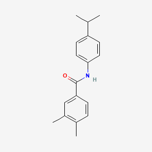 molecular formula C18H21NO B5742070 N-(4-isopropylphenyl)-3,4-dimethylbenzamide 