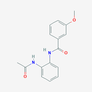molecular formula C16H16N2O3 B5742080 N-[2-(acetylamino)phenyl]-3-methoxybenzamide 