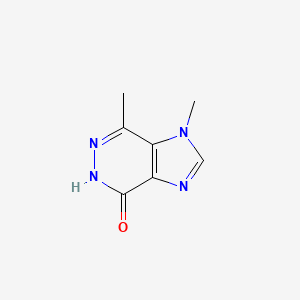 molecular formula C7H8N4O B5742087 1,7-dimethyl-1,5-dihydro-4H-imidazo[4,5-d]pyridazin-4-one 