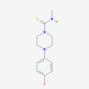 molecular formula C12H16FN3S B5742095 4-(4-fluorophenyl)-N-methyl-1-piperazinecarbothioamide 