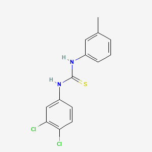 molecular formula C14H12Cl2N2S B5742131 N-(3,4-dichlorophenyl)-N'-(3-methylphenyl)thiourea 