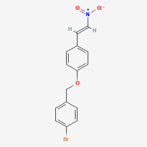 1-bromo-4-{[4-(2-nitrovinyl)phenoxy]methyl}benzene