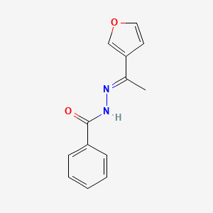 molecular formula C13H12N2O2 B5742169 N'-[1-(3-furyl)ethylidene]benzohydrazide 