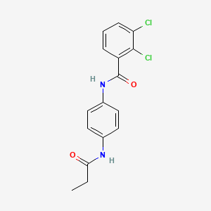 molecular formula C16H14Cl2N2O2 B5742178 2,3-dichloro-N-[4-(propionylamino)phenyl]benzamide 