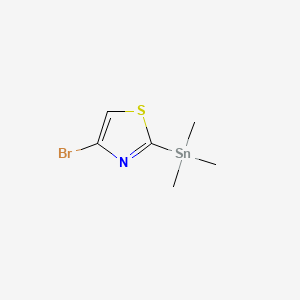 molecular formula C6H10BrNSSn B574218 4-Bromo-2-(trimethylstannyl)-1,3-thiazole CAS No. 173978-97-7
