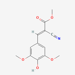 molecular formula C13H13NO5 B5742193 methyl 2-cyano-3-(4-hydroxy-3,5-dimethoxyphenyl)acrylate 