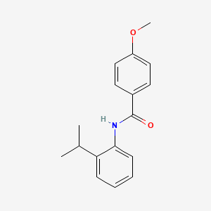 molecular formula C17H19NO2 B5742201 N-(2-isopropylphenyl)-4-methoxybenzamide CAS No. 353783-74-1