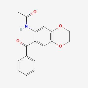 N-(7-benzoyl-2,3-dihydro-1,4-benzodioxin-6-yl)acetamide