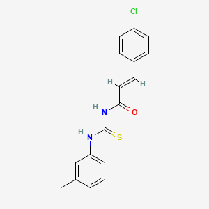 3-(4-chlorophenyl)-N-{[(3-methylphenyl)amino]carbonothioyl}acrylamide