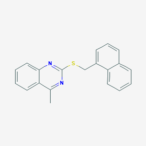 4-methyl-2-[(1-naphthylmethyl)thio]quinazoline