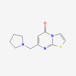 7-(1-pyrrolidinylmethyl)-5H-[1,3]thiazolo[3,2-a]pyrimidin-5-one