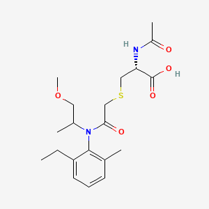 molecular formula C20H30N2O5S B574225 Metolachlor mercapturate CAS No. 159956-64-6