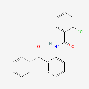 molecular formula C20H14ClNO2 B5742255 N-(2-benzoylphenyl)-2-chlorobenzamide 