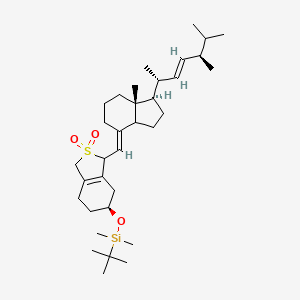 [(5S)-3-[(E)-[(1R,7aR)-1-[(E,2R,5R)-5,6-dimethylhept-3-en-2-yl]-7a-methyl-2,3,3a,5,6,7-hexahydro-1H-inden-4-ylidene]methyl]-2,2-dioxo-1,3,4,5,6,7-hexahydro-2-benzothiophen-5-yl]oxy-tert-butyl-dimethylsilane