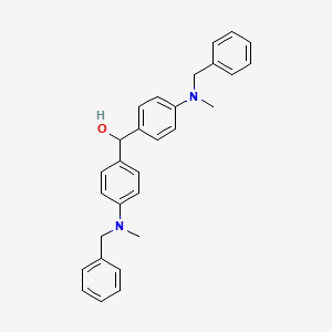 molecular formula C29H30N2O B574230 Bis{4-[benzyl(methyl)amino]phenyl}methanol CAS No. 169797-55-1