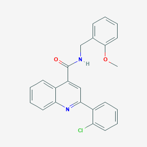 2-(2-chlorophenyl)-N-(2-methoxybenzyl)-4-quinolinecarboxamide