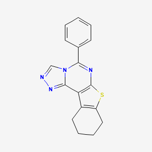 5-phenyl-8,9,10,11-tetrahydro[1]benzothieno[3,2-e][1,2,4]triazolo[4,3-c]pyrimidine