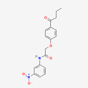 2-(4-butyrylphenoxy)-N-(3-nitrophenyl)acetamide