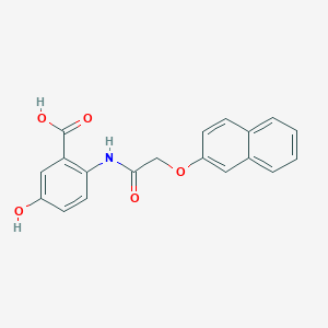 5-hydroxy-2-{[(2-naphthyloxy)acetyl]amino}benzoic acid