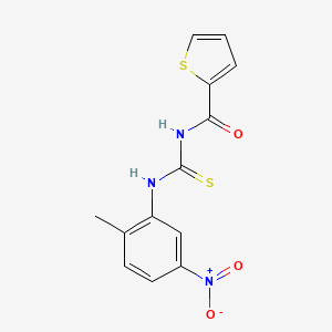 N-{[(2-methyl-5-nitrophenyl)amino]carbonothioyl}-2-thiophenecarboxamide