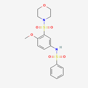 N-[4-methoxy-3-(4-morpholinylsulfonyl)phenyl]benzenesulfonamide