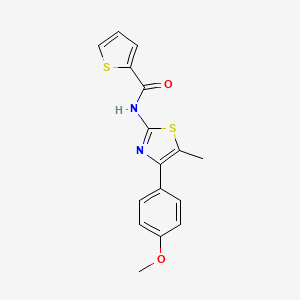 N-[4-(4-methoxyphenyl)-5-methyl-1,3-thiazol-2-yl]-2-thiophenecarboxamide