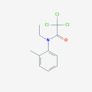 molecular formula C11H12Cl3NO B5742383 2,2,2-trichloro-N-ethyl-N-(2-methylphenyl)acetamide 