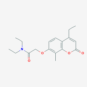 N,N-diethyl-2-[(4-ethyl-8-methyl-2-oxo-2H-chromen-7-yl)oxy]acetamide