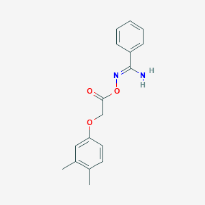 N'-{[2-(3,4-dimethylphenoxy)acetyl]oxy}benzenecarboximidamide