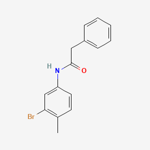 molecular formula C15H14BrNO B5742423 N-(3-bromo-4-methylphenyl)-2-phenylacetamide 