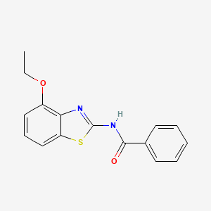 molecular formula C16H14N2O2S B5742472 N-(4-ethoxy-1,3-benzothiazol-2-yl)benzamide 